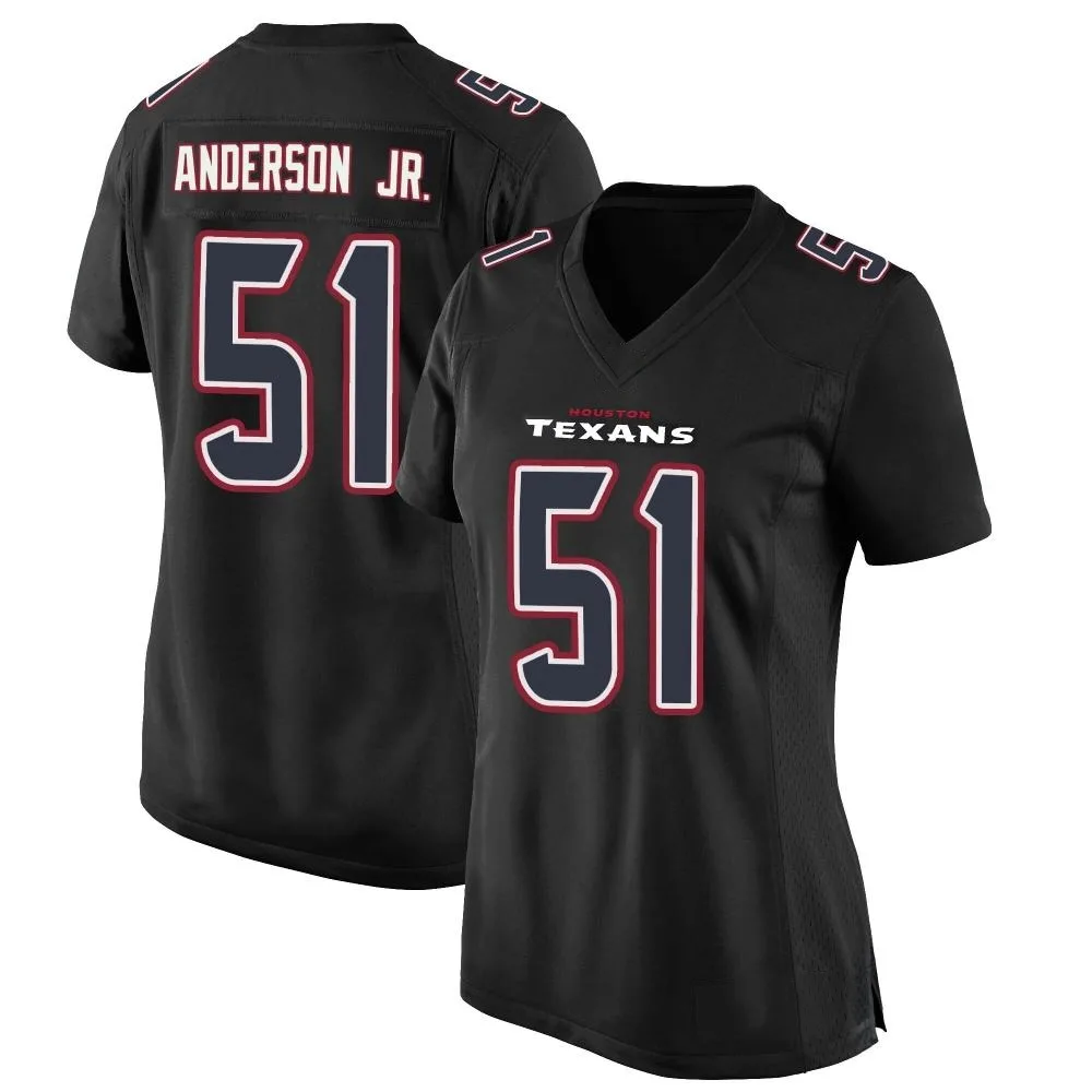 Women's Houston Texans Will Anderson Jr. Nike Fashion Game Black Jersey Women's Houston Texans Will Anderson Jr. Nike Fashion Game Black Jersey
