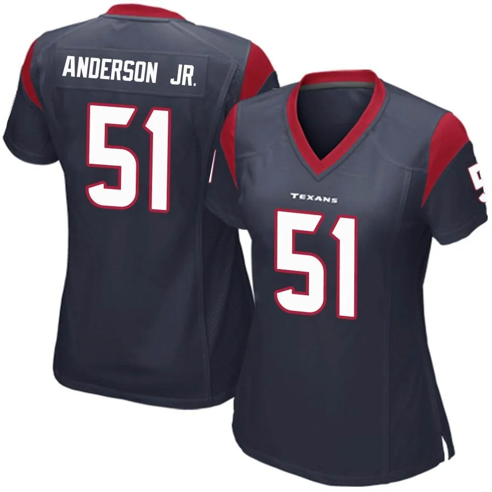 Women's Houston Texans Will Anderson Jr. Nike Team Color Game Navy Blue Jersey Women's Houston Texans Will Anderson Jr. Nike Team Color Game Navy Blue Jersey