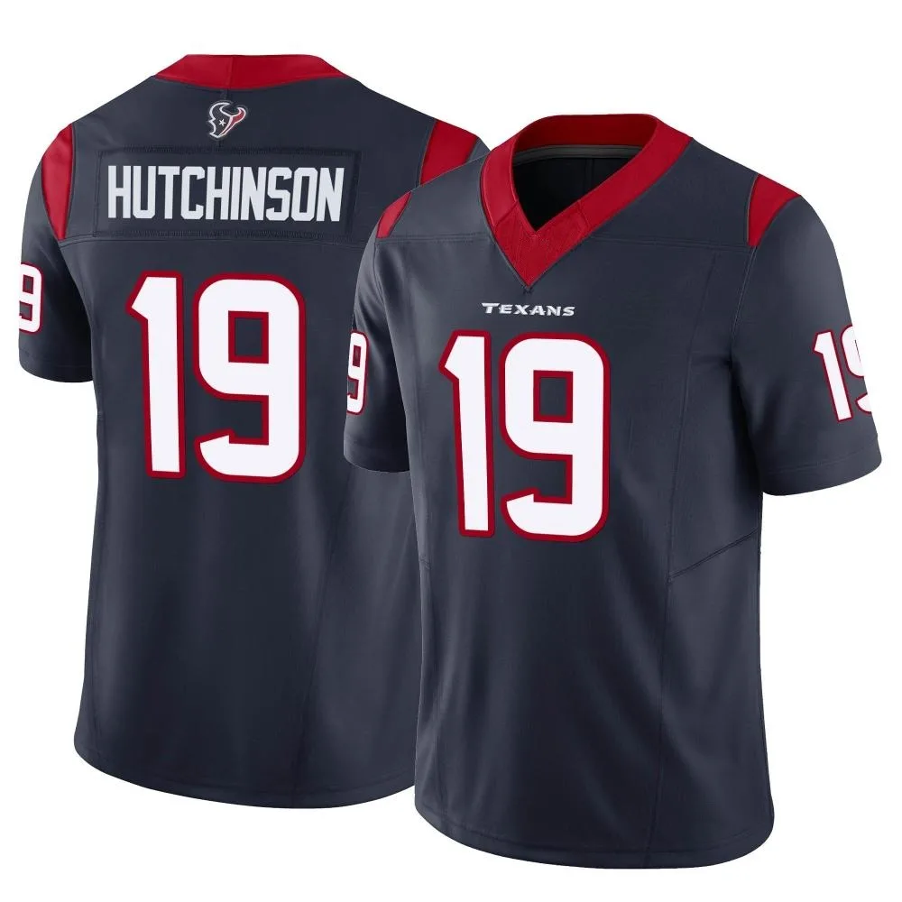 Men's Houston Texans Xavier Hutchinson Nike Vapor F.U.S.E. Limited Navy Jersey Men's Houston Texans Xavier Hutchinson Nike Vapor F.U.S.E. Limited Navy Jersey