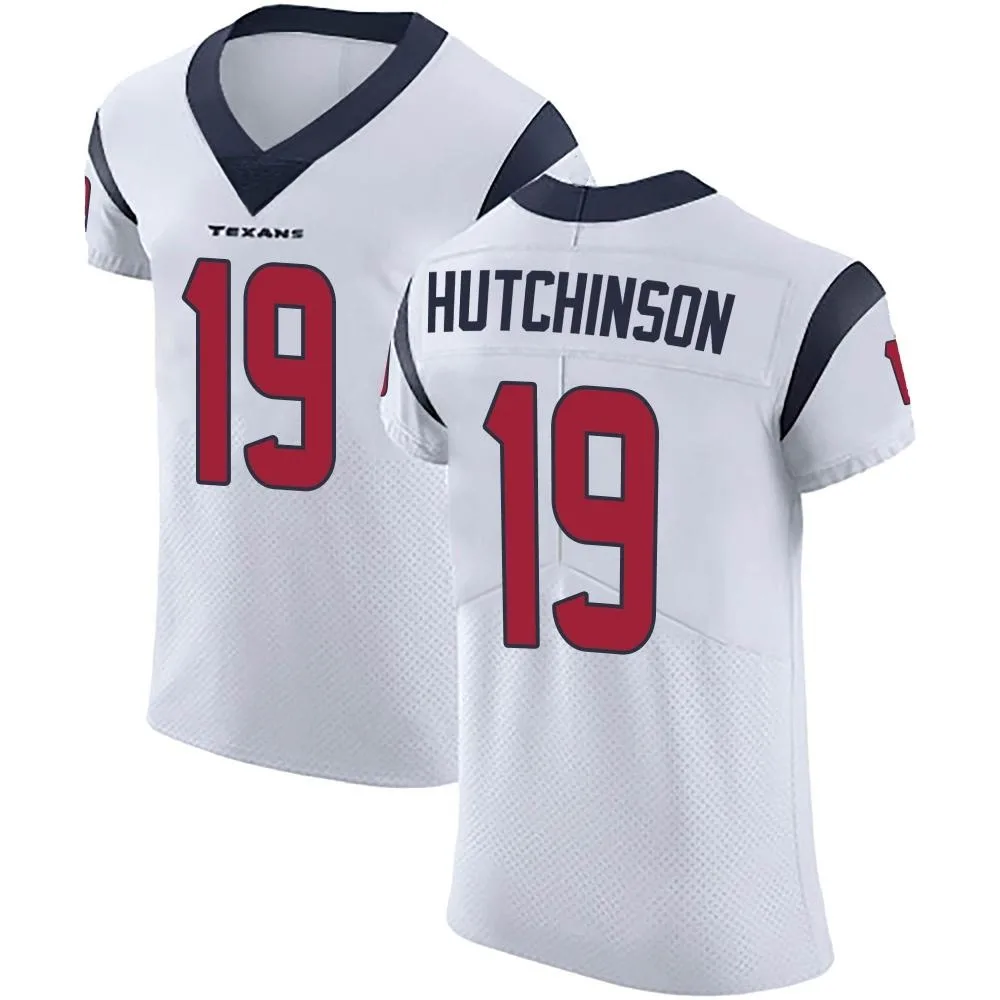 Men's Houston Texans Xavier Hutchinson Nike Vapor Untouchable Elite White Jersey Men's Houston Texans Xavier Hutchinson Nike Vapor Untouchable Elite White Jersey