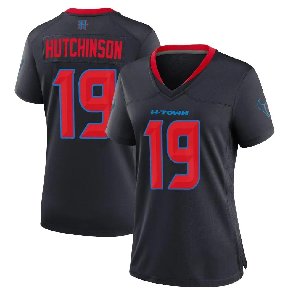 Women's Houston Texans Xavier Hutchinson Nike 2nd Alternate Game Navy Jersey Women's Houston Texans Xavier Hutchinson Nike 2nd Alternate Game Navy Jersey