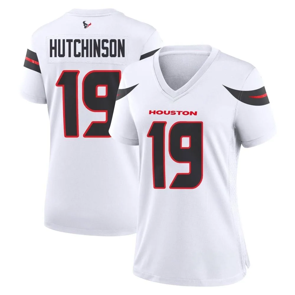 Women's Houston Texans Xavier Hutchinson Nike Game White Jersey Women's Houston Texans Xavier Hutchinson Nike Game White Jersey