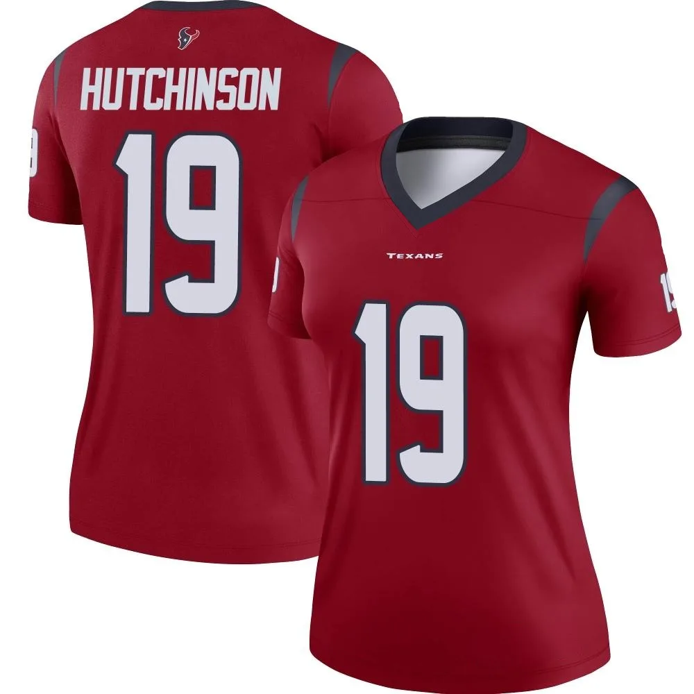 Women's Houston Texans Xavier Hutchinson Nike Legend Red Jersey Women's Houston Texans Xavier Hutchinson Nike Legend Red Jersey