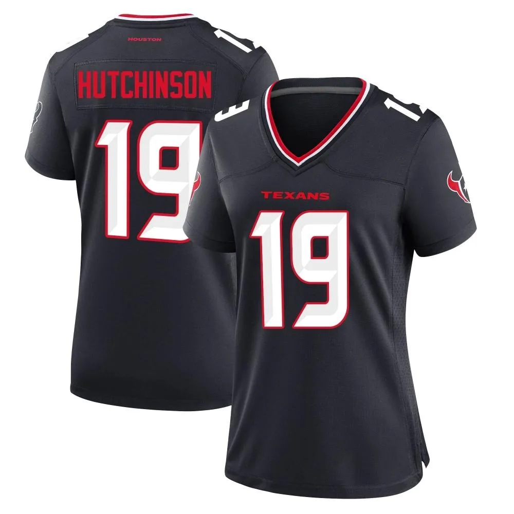 Women's Houston Texans Xavier Hutchinson Nike Team Game Navy Jersey Women's Houston Texans Xavier Hutchinson Nike Team Game Navy Jersey