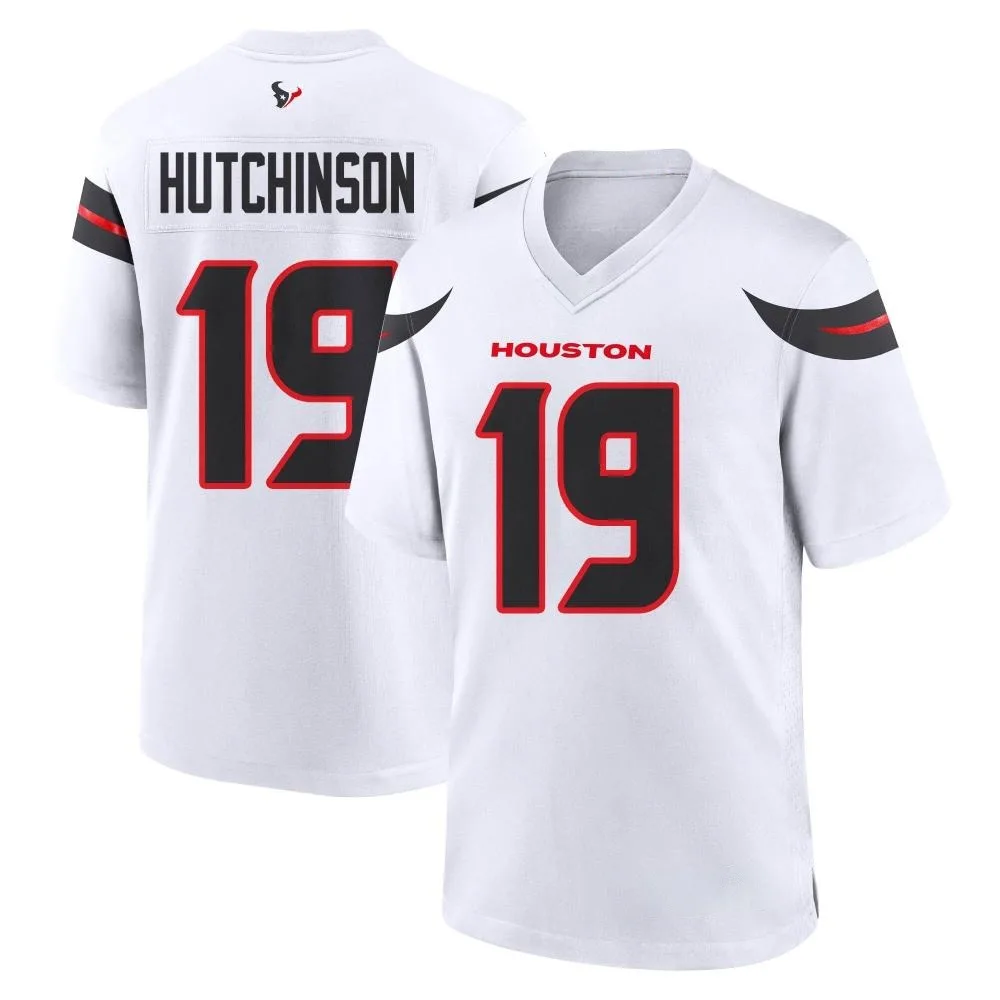 Youth Houston Texans Xavier Hutchinson Nike Game White Jersey Youth Houston Texans Xavier Hutchinson Nike Game White Jersey