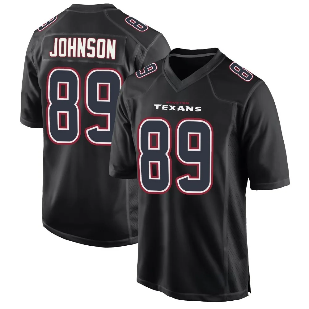 Men's Houston Texans Xavier Johnson Nike Fashion Game Black Jersey Men's Houston Texans Xavier Johnson Nike Fashion Game Black Jersey