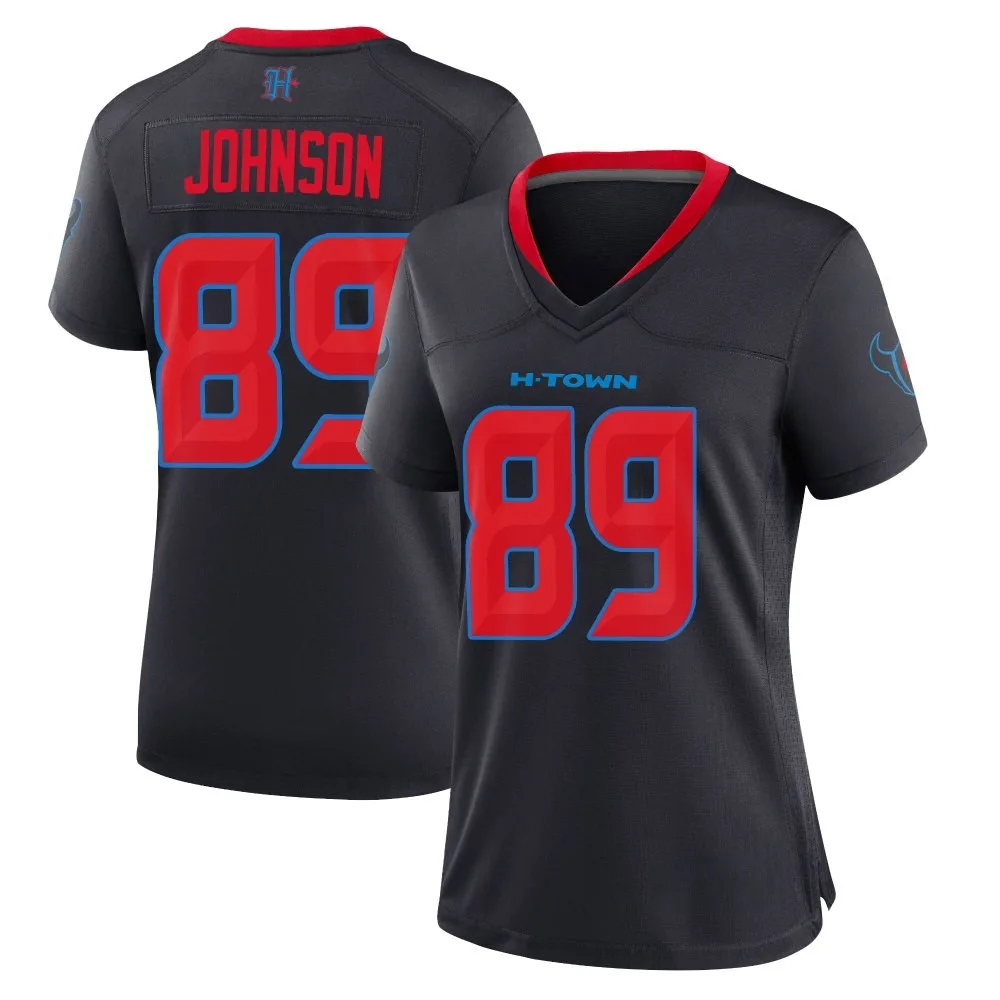 Women's Houston Texans Xavier Johnson Nike 2nd Alternate Game Navy Jersey Women's Houston Texans Xavier Johnson Nike 2nd Alternate Game Navy Jersey