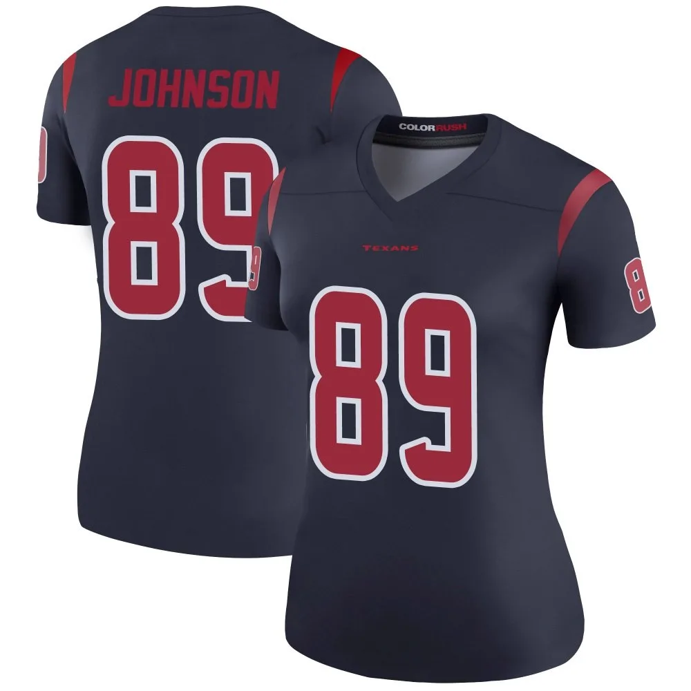 Women's Houston Texans Xavier Johnson Nike Color Rush Legend Navy Jersey Women's Houston Texans Xavier Johnson Nike Color Rush Legend Navy Jersey