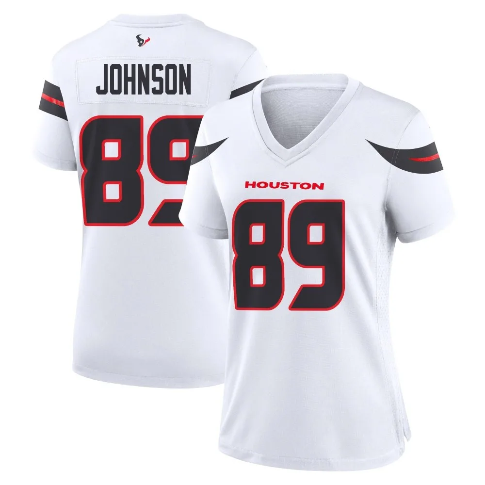 Women's Houston Texans Xavier Johnson Nike Game White Jersey Women's Houston Texans Xavier Johnson Nike Game White Jersey