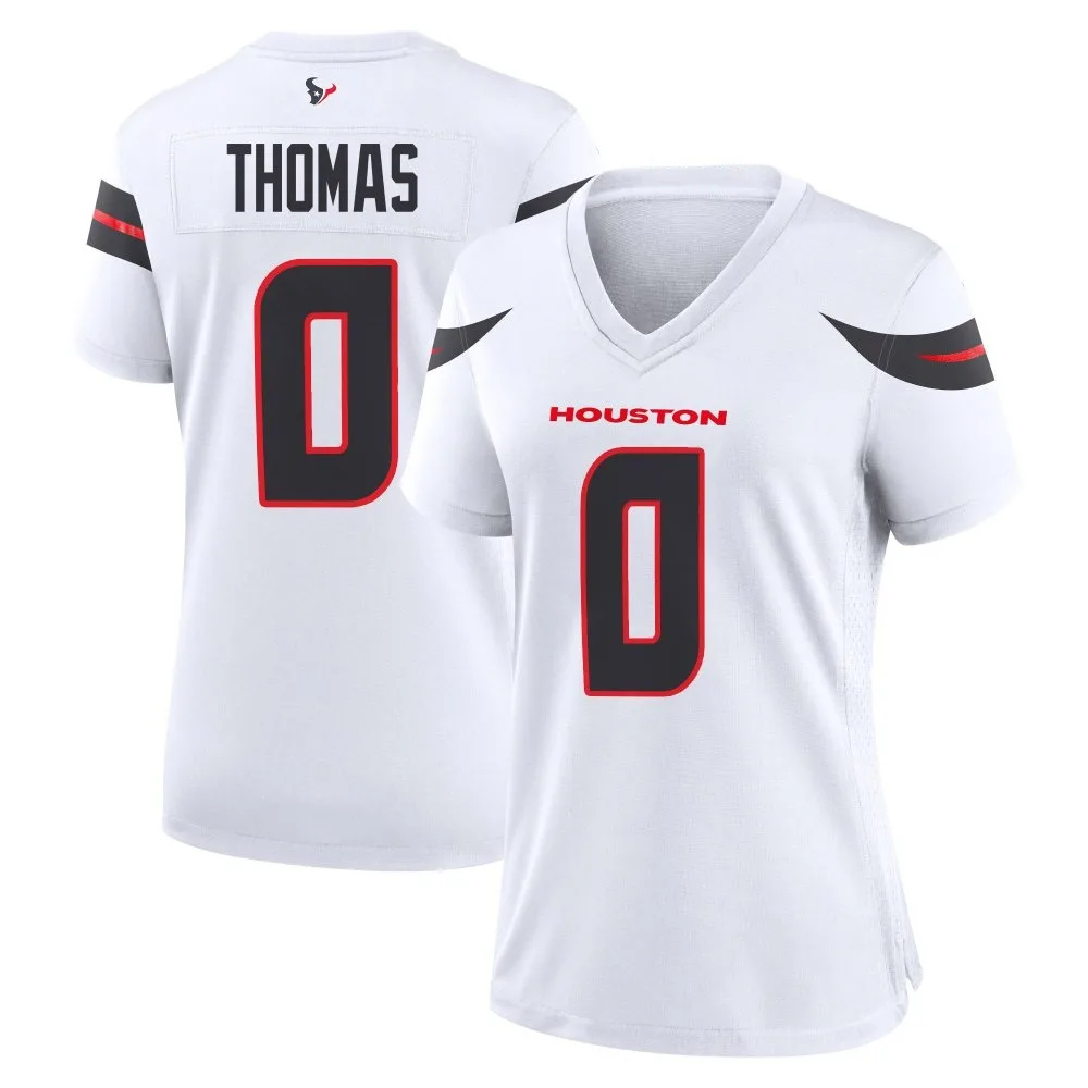 Women's Houston Texans Zach Thomas Nike Game White Jersey Women's Houston Texans Zach Thomas Nike Game White Jersey